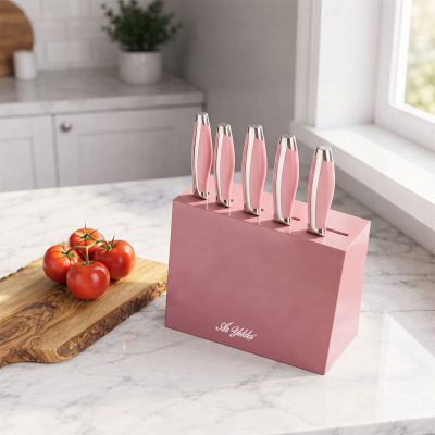 Aryıldız 6 Parça Bıçak Set Pembe Saplı - 3