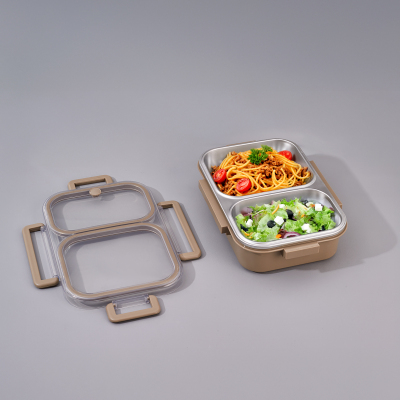 Aryıldız Bento Lunch Box 2 Bölmeli Haki - 1