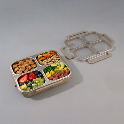 Aryıldız Bento Lunch Box 4 Bölmeli Haki - 1