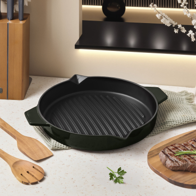 Aryıldız Duo Cast Bombe Grill Tava Fesleğen 30 cm - 2