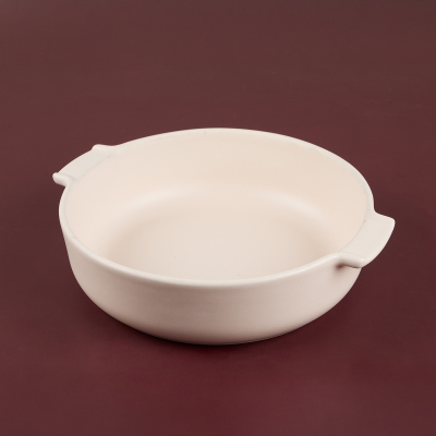 Aryıldız Elissa Yuvarlak Fırın Kabı Mat Beyaz 27 cm - 1