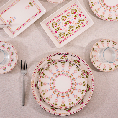 Aryıldız Ivy Pink 32 Parça 6 Kişilik Kahvaltı Takımı - 4
