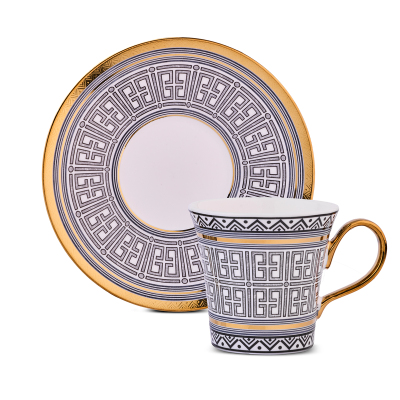 Aryıldız Kingham 12 Parça 6 Kişilik Kahve Fincan Takımı Siyah 90 ml - 4