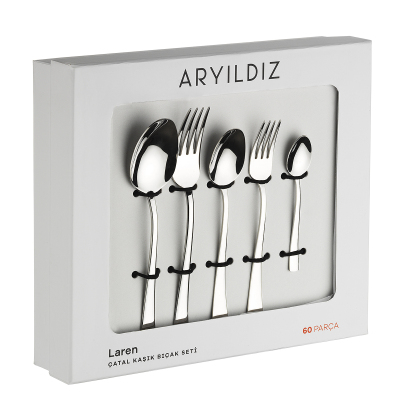 Aryıldız Laren 60 Parça 12 Kişilik Çatal Kaşık Bıçak Takımı - 4