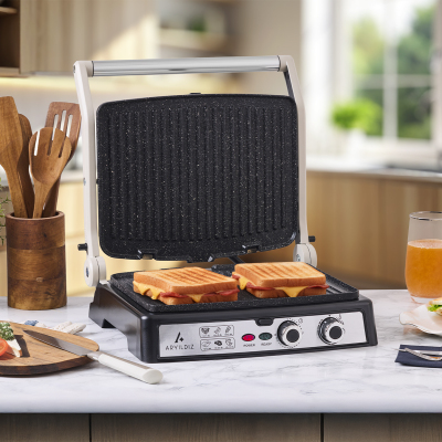 Aryıldız Multi Grill Tost Makinesi Mat Krem - 2
