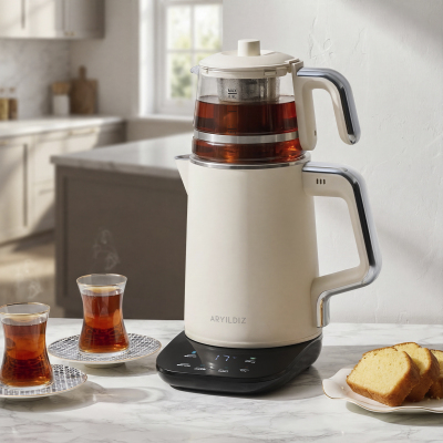 Aryıldız Omega Tea Çay Makinesi Krem - ARYILDIZ
