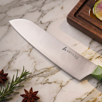 Aryıldız Plurex Santoku Bıçağı 19 cm Yeşil - 2