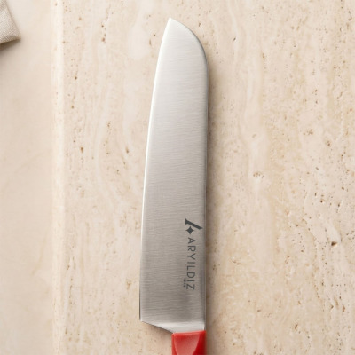 Aryıldız Plurex Santoku Bıçağı 21 cm Kırmızı - 2