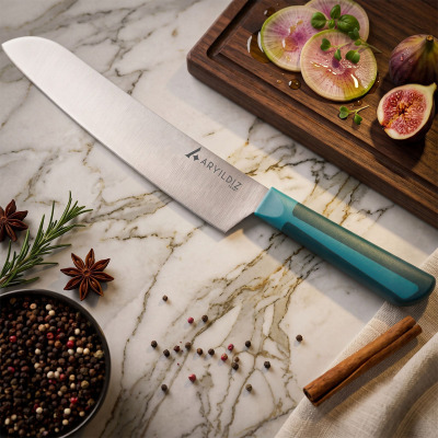 Aryıldız Plurex Santoku Bıçağı 21 cm Mavi - 1
