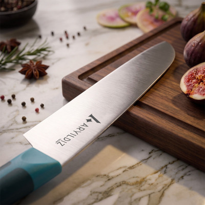 Aryıldız Plurex Santoku Bıçağı 21 cm Mavi - 2
