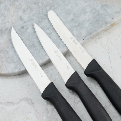 Aryıldız Rexa 3 Parça Sebze Bıçak Seti Siyah 10 cm - 3