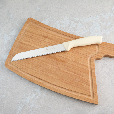 Aryıldız Rexa Tırtıklı Ekmek Bıçak Krem 19 cm - 2