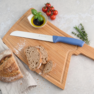 Aryıldız Rexa Tırtıklı Ekmek Bıçak Mavi 19 cm - 1