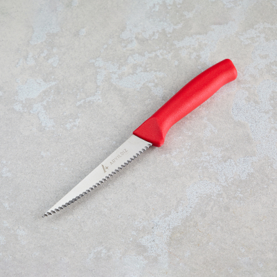 Aryıldız Rexa Tırtıklı Sebze Bıçak Kırmızı 10 cm - 6