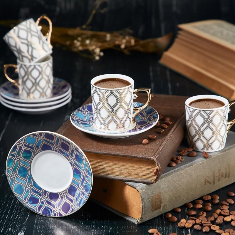 Aryıldız Royal Queen Kahve Fincan Set 6 Lı - 1