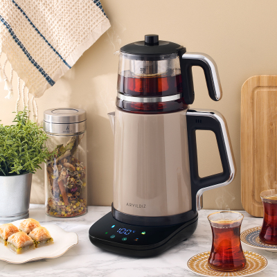 Aryıldız Vision Prime Çay Makinesi Beige - ARYILDIZ