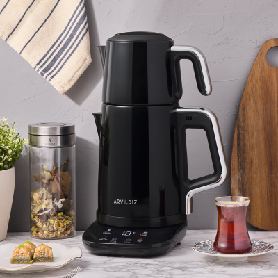 Aryıldız Vision Steel Çay Makinesi Siyah - 1