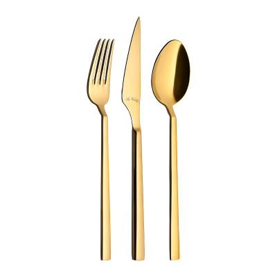 Aryıldız Vogue 89 Parça 12 Kişilik Gold Parlak Mobilya Yemek Takımı - ARYILDIZ