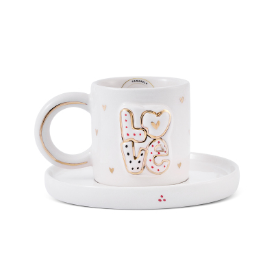 Canarels Love 2 Parça Tek Kişilik Kahve Fincan Takımı 90 ml - 2