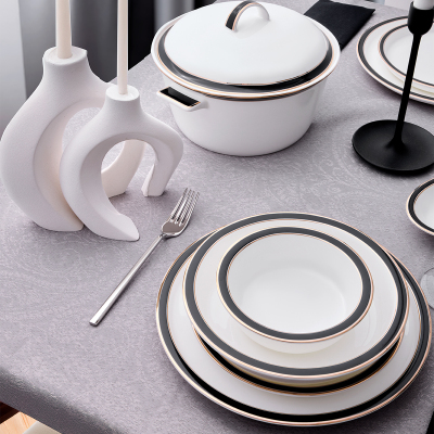 Evaliza Alaia Black Gold 60 Parça 12 Kişilik Yemek Takımı - 3