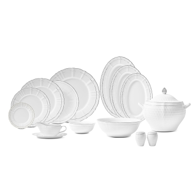 Evaliza Dune Platin 101 Parça 12 Kişilik Yemek Takımı - 5