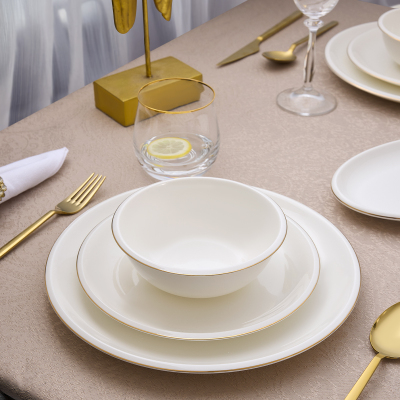 Evaliza Elegant Gold 32 Parça 6 Kişilik Yemek Takımı - 3