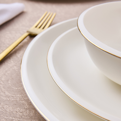 Evaliza Elegant Gold 32 Parça 6 Kişilik Yemek Takımı - 4