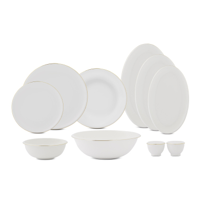 Evaliza Elegant Gold 32 Parça 6 Kişilik Yemek Takımı - 5