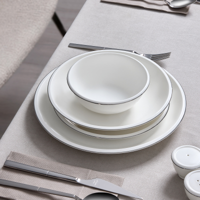 Evaliza Elegant Platin 30 Parça 6 Kişilik Yemek Takımı - 2