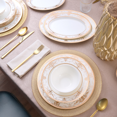 Evaliza Infinity Gold 60 Parça 12 Kişilik Yemek Takımı - 3