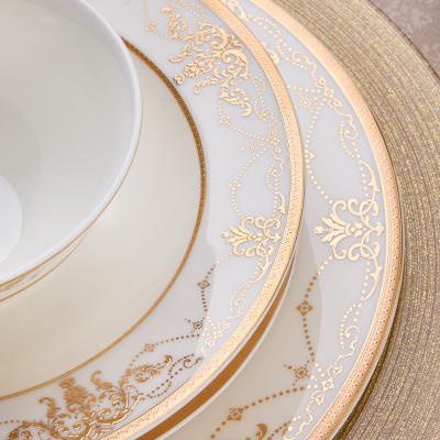 Evaliza Infinity Gold 60 Parça 12 Kişilik Yemek Takımı - 5