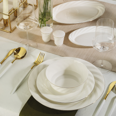 Evaliza Interna Gold 32 Parça 6 Kişilik Yemek Takımı - 2