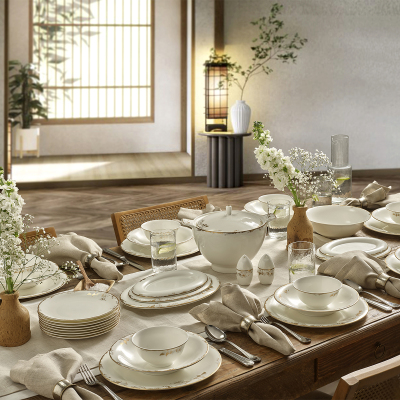 Evaliza Lilium 60 Parça 12 Kişilik Yemek Takımı - 1