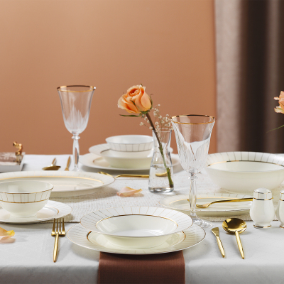 Evaliza Pavri Gold 32 Parça 6 Kişilik Yemek Takım - 2