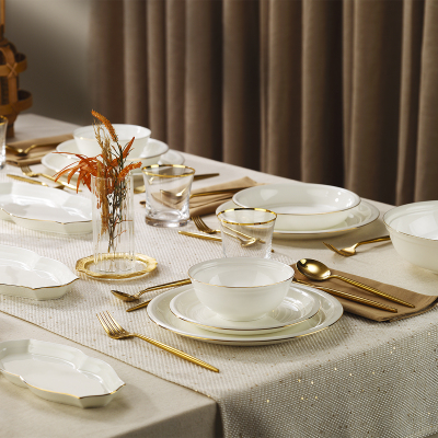 Evaliza Sapphire Gold 32 Parça 6 Kişilik Yemek Takımı - 2