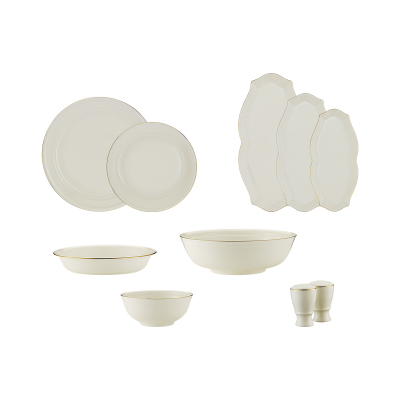 Evaliza Sapphire Gold 32 Parça 6 Kişilik Yemek Takımı - 4