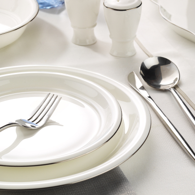 Evaliza Sapphire Platin 32 Parça 6 Kişilik Yemek Takımı - 3