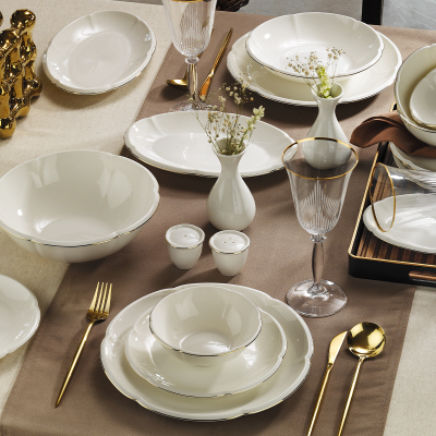 Evaliza Terra Royal Gold 32 Parça 6 Kişilik Yemek Takımı - 1