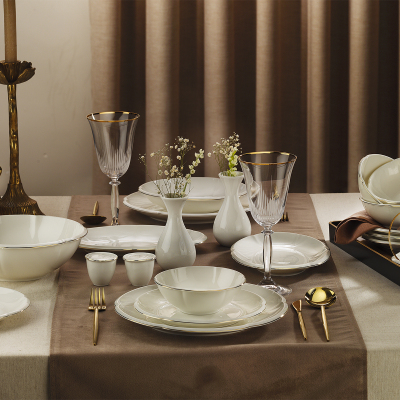 Evaliza Terra Royal Gold 32 Parça 6 Kişilik Yemek Takımı - 2