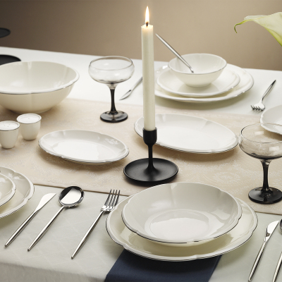 Evaliza Terra Royal Platin 32 Parça 6 Kişilik Yemek Takımı - 1