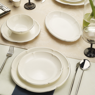 Evaliza Terra Royal Platin 32 Parça 6 Kişilik Yemek Takımı - 2