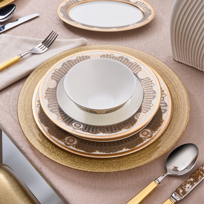 Evaliza The Queen Gold 60 Parça 12 Kişilik Yemek Takımı - 1