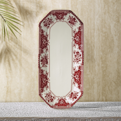 Evaliza Voila Kayık Tabak Kırmızı 25 cm - 1