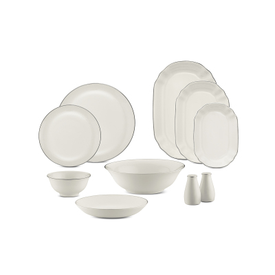 Evaliza Zenn Royal Platin 32 Parça 6 Kişilik Yemek Takımı - 5