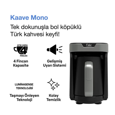 Fakir Kaave Mono Otomatik Türk Kahve Makinesi Gri - 5
