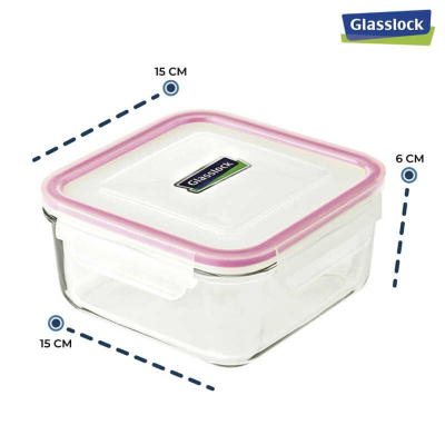 Glasslock Kare Cam Saklama Kabı 900 ml - 3