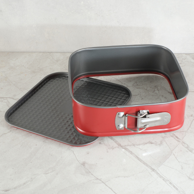 Guardini Kare Kelepçeli Kek Kalıbı Kırmızı 20x20 cm - 3