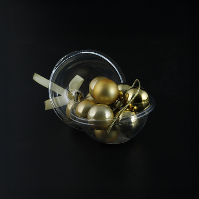 Koopman New Year 12 Parça Yılbaşı Topu Gold 30 mm - 3