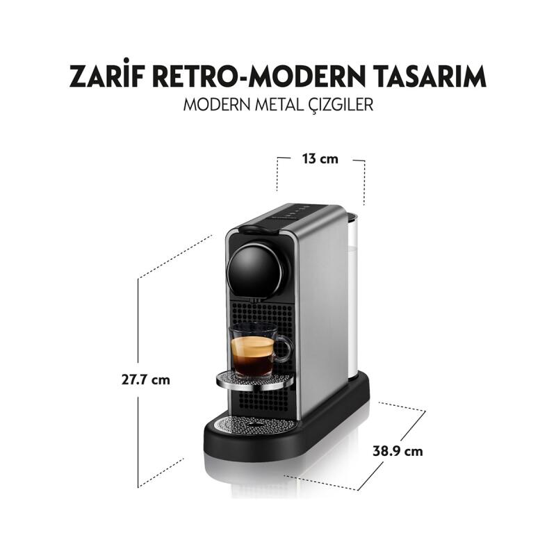 Nespresso Citiz Platinum Metalik Kahve Makinesi C140 - 7