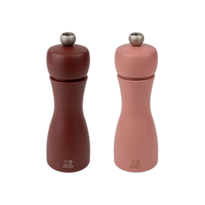 Peugeot Tahiti Tuz ve Biber Değirmeni Seti Toprak Kırmızı 15 cm - PEUGEOT